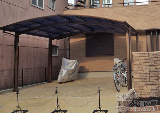 東京都江戸川区ののカーポート プレシオスポート M合掌 積雪〜20?対応 施工例