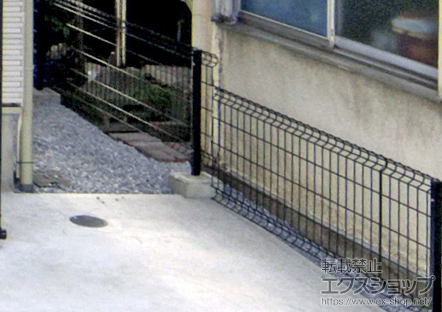 東京都江戸川区ののフェンス・柵 ハイグリッドフェンスUF8型 フリーポールタイプ 施工例