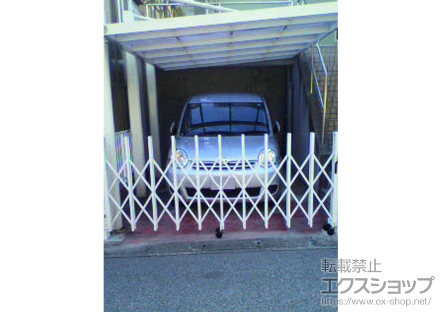 千葉県柏市ののカーゲート トリップゲート PB型 ノンレール 片開き 施工例