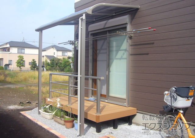 埼玉県南埼玉郡宮代町ののテラス屋根 ヴェクター R型 テラスタイプ 積雪〜20cm対応 施工例