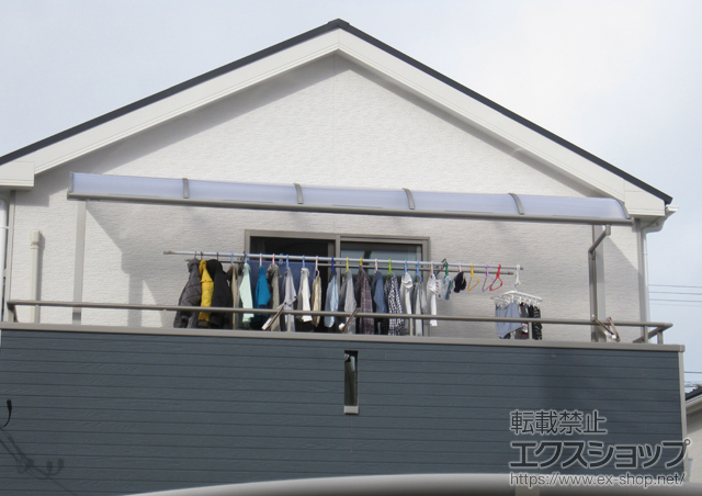 宮城県仙台市のLIXIL リクシル（トステム）のバルコニー・ベランダ屋根 ライザーテラスII R型 屋根タイプ 単体　積雪〜20cm対応 施工例