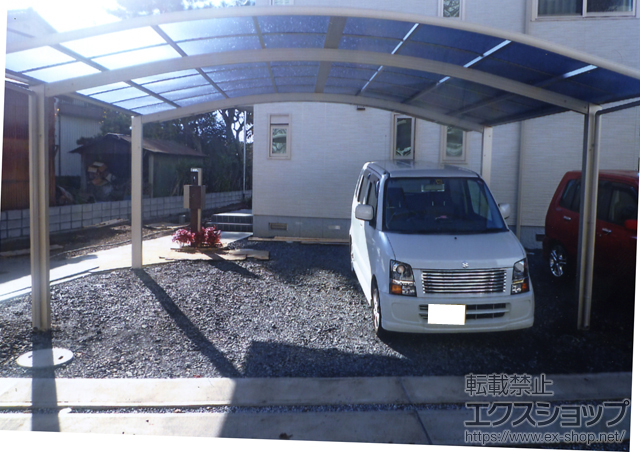 埼玉県川口市ののカーポート プレシオスポート ワイド 積雪〜20cm対応 施工例