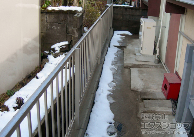 宮城県仙台市ののフェンス・柵 レスティナフェンス21型　自由柱タイプ 施工例