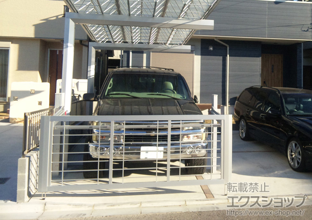 千葉県松戸市ののカーゲート マイリッシュ 2型 電動 施工例