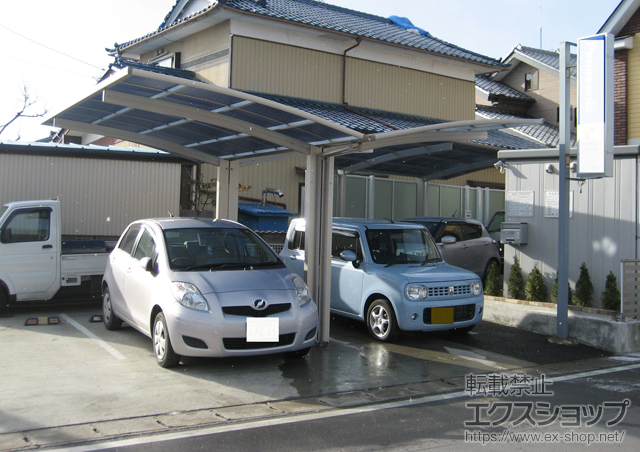 宮城県石巻市ののカーポート プレシオスポート Y合掌　積雪〜20cm対応 施工例