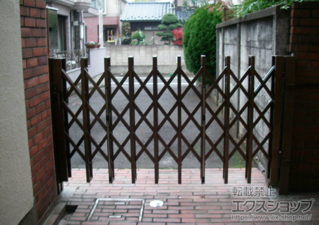 東京都世田谷区ののカーゲート アルシャインHG ノンレール片開き 施工例