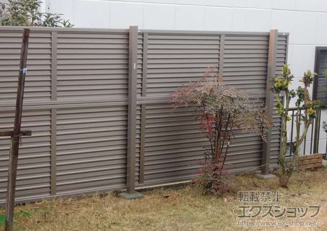 愛知県春日井市ののフェンス・柵 プリレオR9型フェンス　多段柱タイプ 施工例