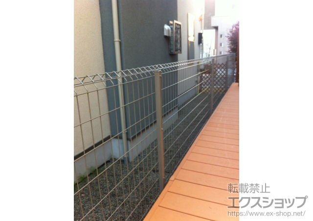 東京都狛江市ののフェンス・柵 イーネットフェンス1F型 自由柱タイプ 施工例