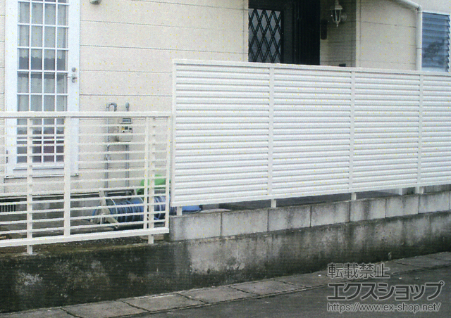 宮城県仙台市ののフェンス・柵 プリレオR5型フェンス フリーポールタイプ 施工例