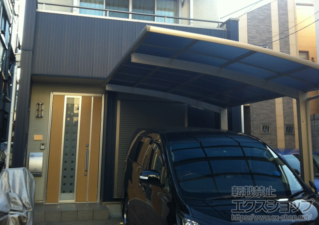 東京都葛飾区ののカーポート プレシオスポート 積雪〜20cm対応 施工例