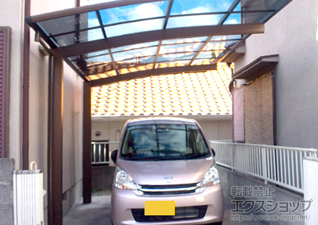 兵庫県伊丹市ののカーポート プレシオスポート 積雪〜20cm対応 施工例