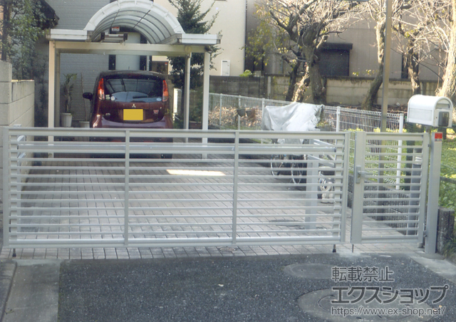 東京都世田谷区ののカーゲート オーバードアS1型 手動式 施工例