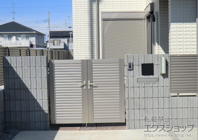 埼玉県久喜市ののフェンス・柵 プリレオR5型フェンス フリーポールタイプ 施工例