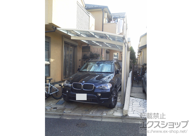 東京都世田谷区ののカーポート プレシオスポート 積雪〜20cm対応 施工例