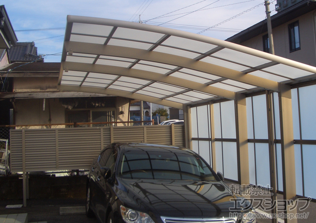 愛知県豊田市ののフェンス・柵 プリレオR5型フェンス　フリーポールタイプ　2段施工タイプ 施工例