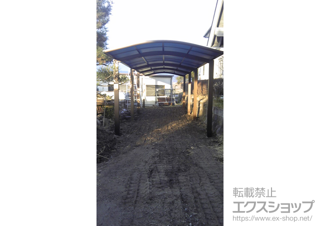 長野県北佐久郡立科町ののカーポート レイナワンポート 縦連棟 積雪〜20cm対応 施工例