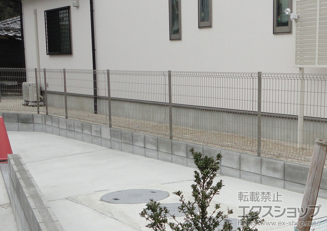 愛知県知多郡美浜町ののフェンス・柵 ハイグリッドフェンスN8型 フリーポールタイプ 施工例