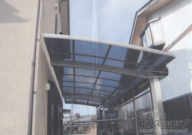 滋賀県蒲生郡日野町のLIXIL リクシル（トステム）のカーポート カーブポートシグマIII 延長 積雪〜30cm対応 施工例