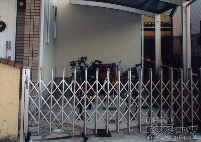 京都府京都市ののカーゲート レイオス1型 ノンレール 片開き 施工例