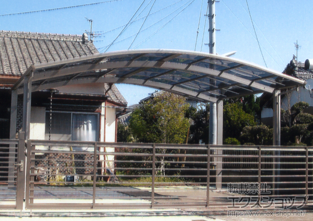 宮崎県宮崎市のの門扉、カーポート、カーゲート プレシオスポート ワイド　積雪〜20cm対応 施工例