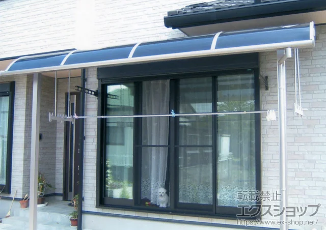 静岡県浜松市ののバルコニー・ベランダ屋根、テラス屋根 ライザーテラスII R型 単体 テラスタイプ 積雪～20cm対応 施工例
