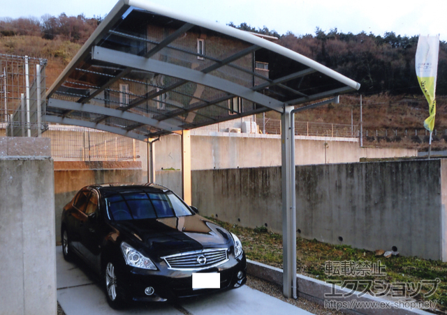 奈良県生駒郡平群町ののカーポート レイナポート 延長　積雪〜20cm対応 施工例