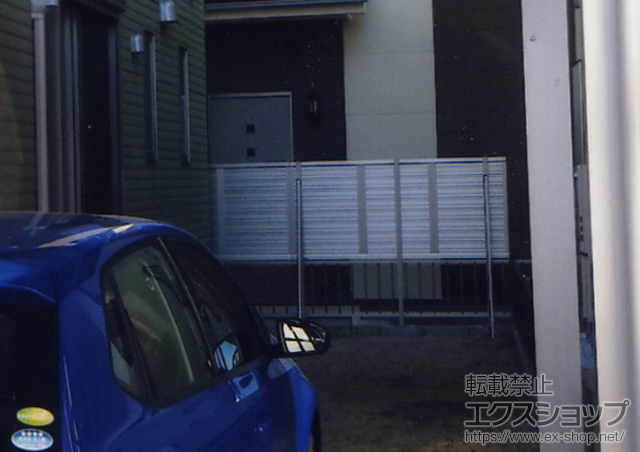 愛知県春日井市ののフェンス・柵 エクスラインフェンス7型 2段施工 施工例