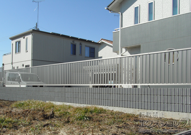 栃木県真岡市ののフェンス・柵 ハイミレーヌフェンスR4型 施工例