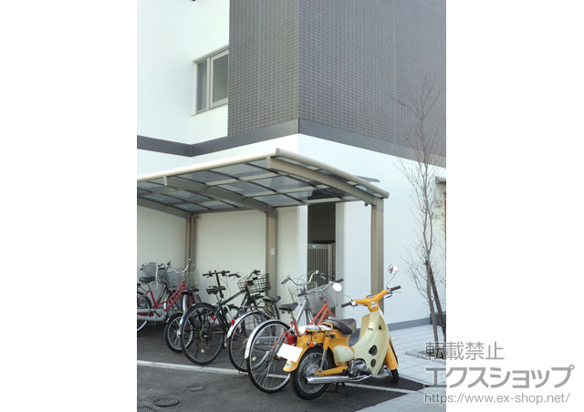 兵庫県川西市ののフェンス・柵 メッシュフェンス G10-R フリーポールタイプ 施工例