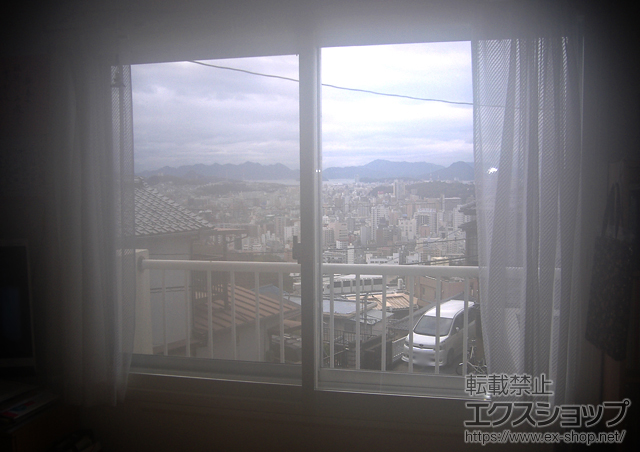 広島県広島市のの二重窓（内窓） インプラス　ダストバリア仕様　引違い窓2枚建て 施工例