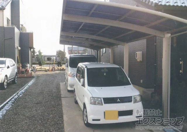 岐阜県関市のValue Selectのカーポート プレシオスポート 縦連棟 積雪～20cm対応 施工例
