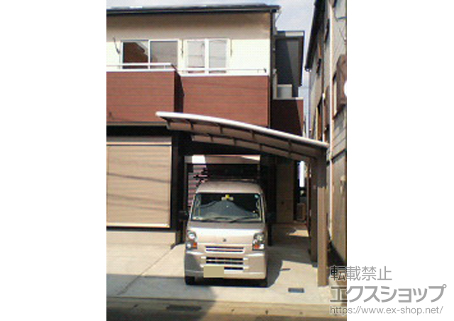 高知県高知市のLIXIL リクシル（トステム）のカーポート カーブポートシグマIII 積雪〜30cm対応 施工例