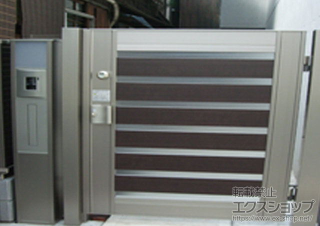 東京都中央区のの機能門柱・ポスト ファンクションユニット スリムスクエア 施工例