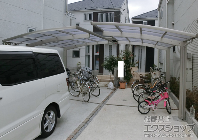 東京都新宿区ののカーポート レイナポート 積雪〜20cm対応 施工例