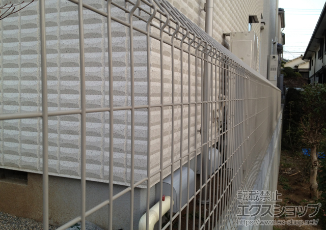 東京都八王子市ののフェンス・柵 メッシュフェンスG10-R 施工例