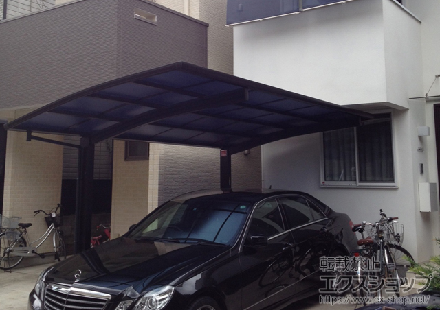 東京都世田谷区ののカーポート プレシオスポート 積雪〜20cm対応 施工例