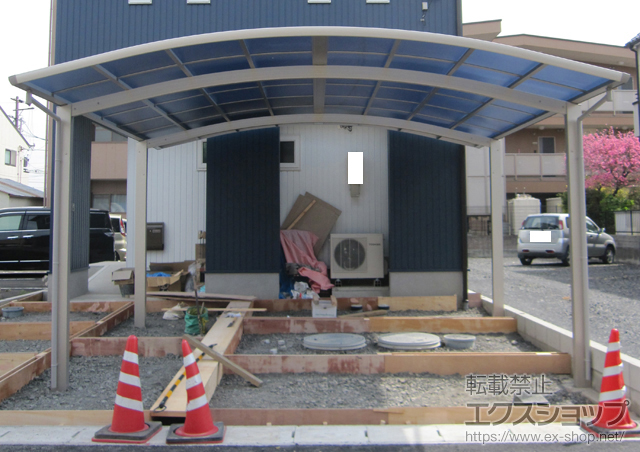 愛知県稲沢市ののカーポート プレシオスポート ワイド　積雪〜20cm対応 施工例