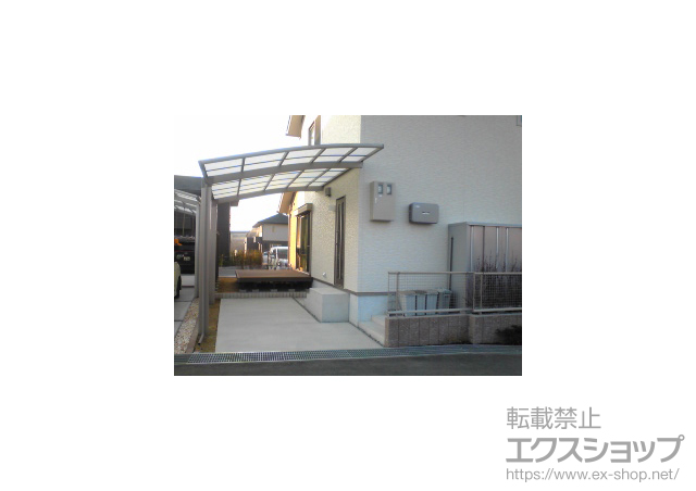 兵庫県三田市のLIXIL リクシル（トステム）のカーポート カーブポートシグマIII 積雪〜30cm対応 施工例