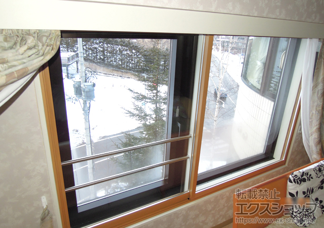 北海道札幌市のの二重窓（内窓） プラマードU　偏芯引き違い窓 施工例