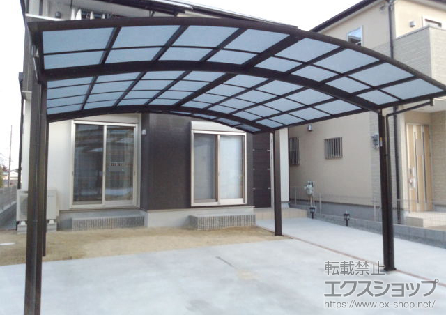 兵庫県神戸市ののカーポート プレシオスポート ワイド　積雪〜20cm対応 施工例