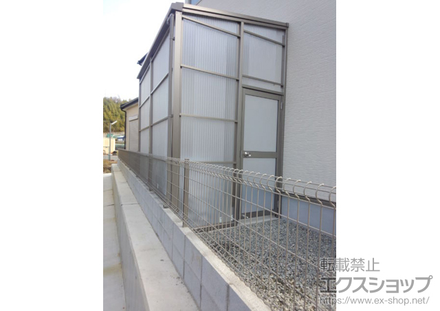 兵庫県神戸市ののストックヤード サンストックヤード F型 波板タイプ 積雪〜20cm対応 施工例