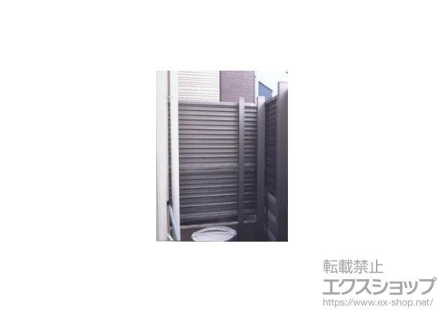 大阪府茨木市のLIXIL リクシル(TOEX)のフェンス・柵・塀 プリレオR9型フェンス アルミ多段柱施工 施工例