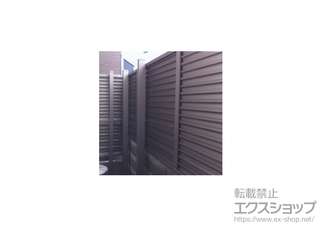 大阪府茨木市ののフェンス・柵 プリレオR9型フェンス アルミ多段柱施工 施工例