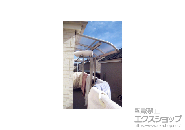 埼玉県さいたま市ののバルコニー・ベランダ屋根 ヴェクターテラス R型 屋根タイプ 積雪〜20?対応 施工例
