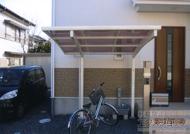 群馬県伊勢崎市ののサイクルポート・駐輪場 レイナポート ミニ 積雪〜20cm対応 施工例