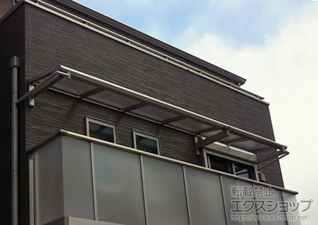 神奈川県大和市ののバルコニー・ベランダ屋根 ヴェクターテラス F型 ルーフタイプ 連棟 積雪〜20?対応 施工例