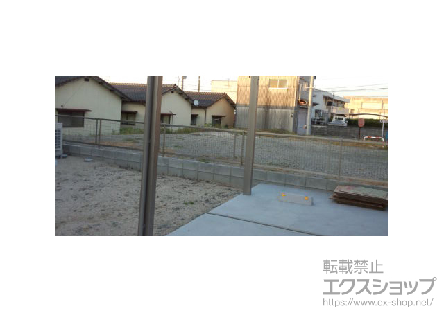 熊本県菊池郡菊陽町ののフェンス・柵 アルメッシュフェンス1型  フリーポールタイプ 施工例