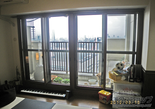 大阪府大阪市のの二重窓（内窓） インプラス ダストバリア 引違2枚建 施工例