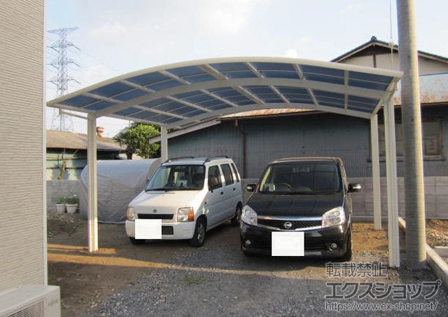 群馬県高崎市ののカーポート レイナツインポート 積雪〜20cm対応 施工例