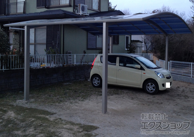 広島県広島市ののカーポート プレシオスポート ワイド 積雪〜20cm対応 施工例
